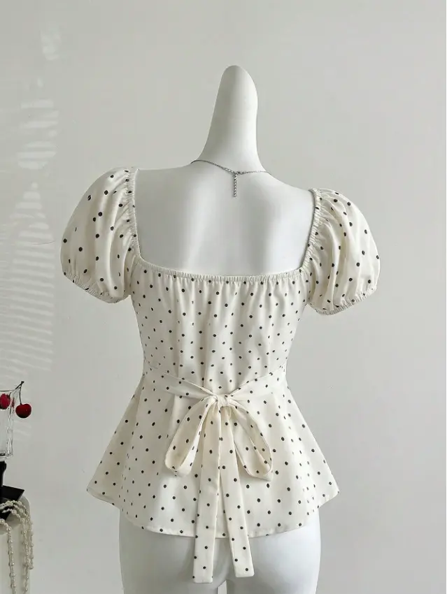 BLUSA BEIS PUNTOS LAZ — vista alternativa